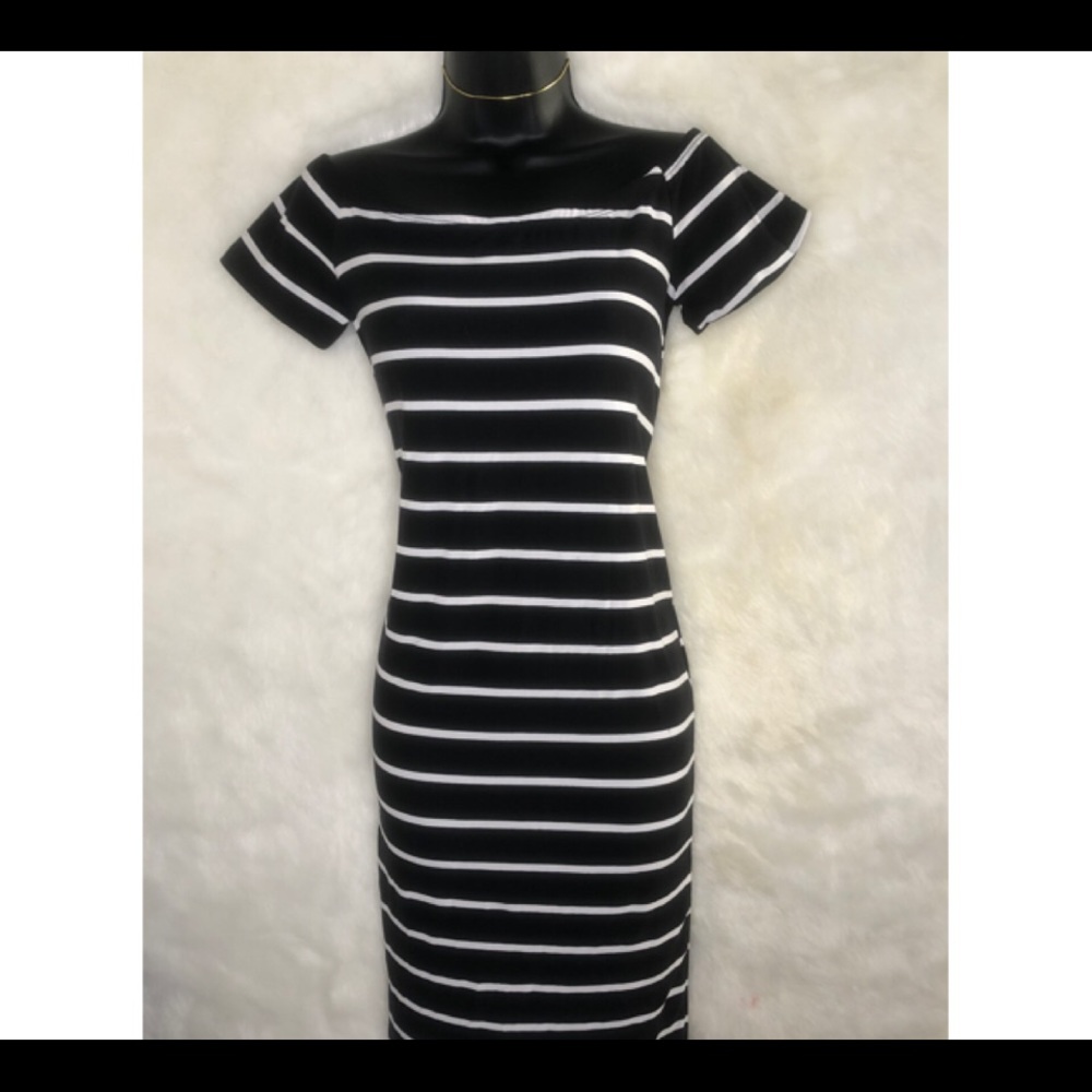Striped Midi Dress